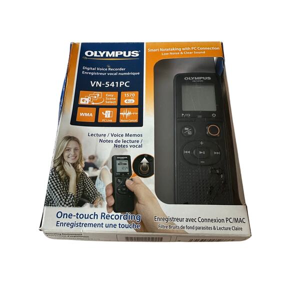 Olympus VN‑541PC Digital Voice Recorder with PC Connection - Picture 1 of 7